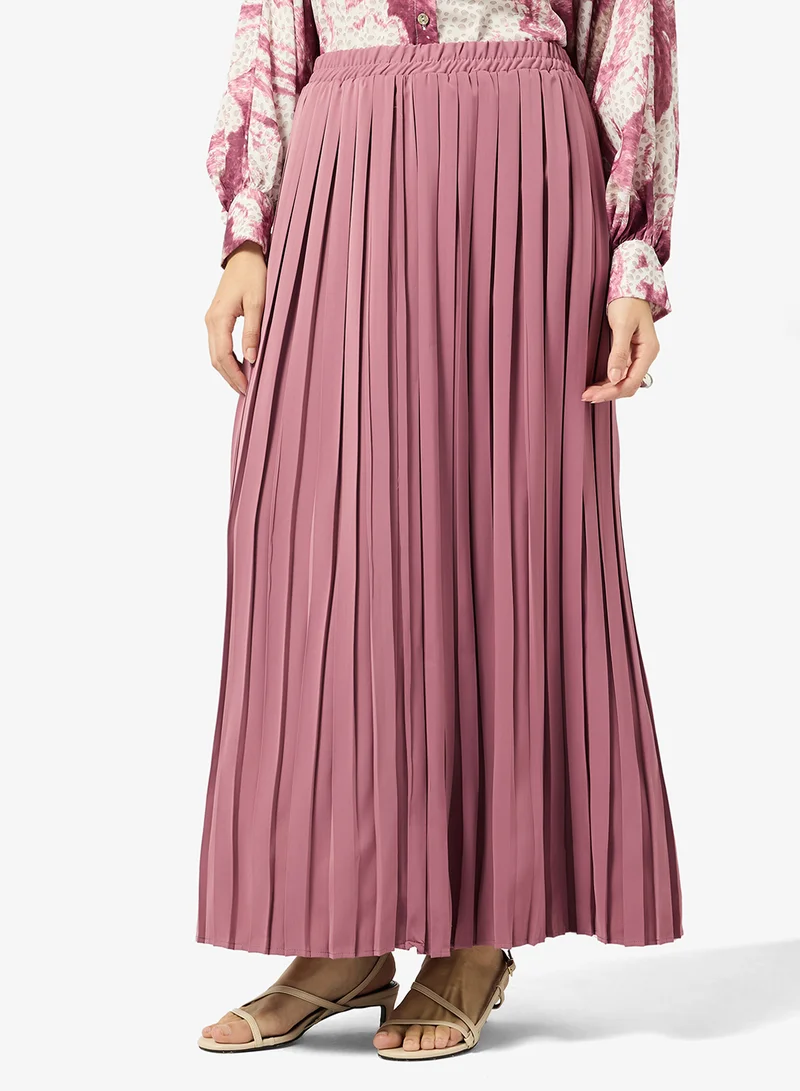 Khizana  Printed Top & Pleated Skirt Set for Women | Best Price UAE